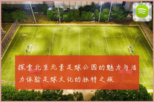 探索北京元素足球公园的魅力与活力体验足球文化的独特之旅